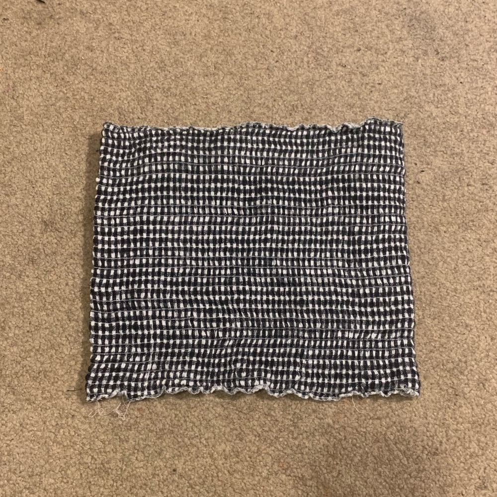POLLY & ESTHER GINGHAM TUBE TOP